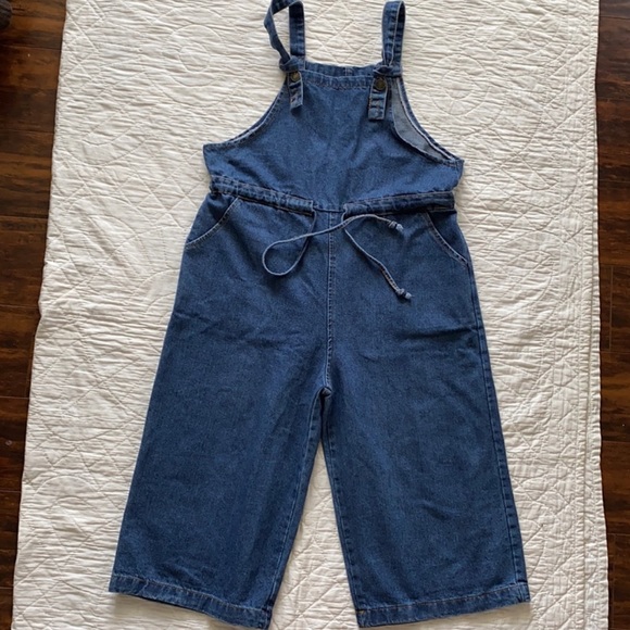 Vintage Jean Capri Overalls - Picture 1 of 6